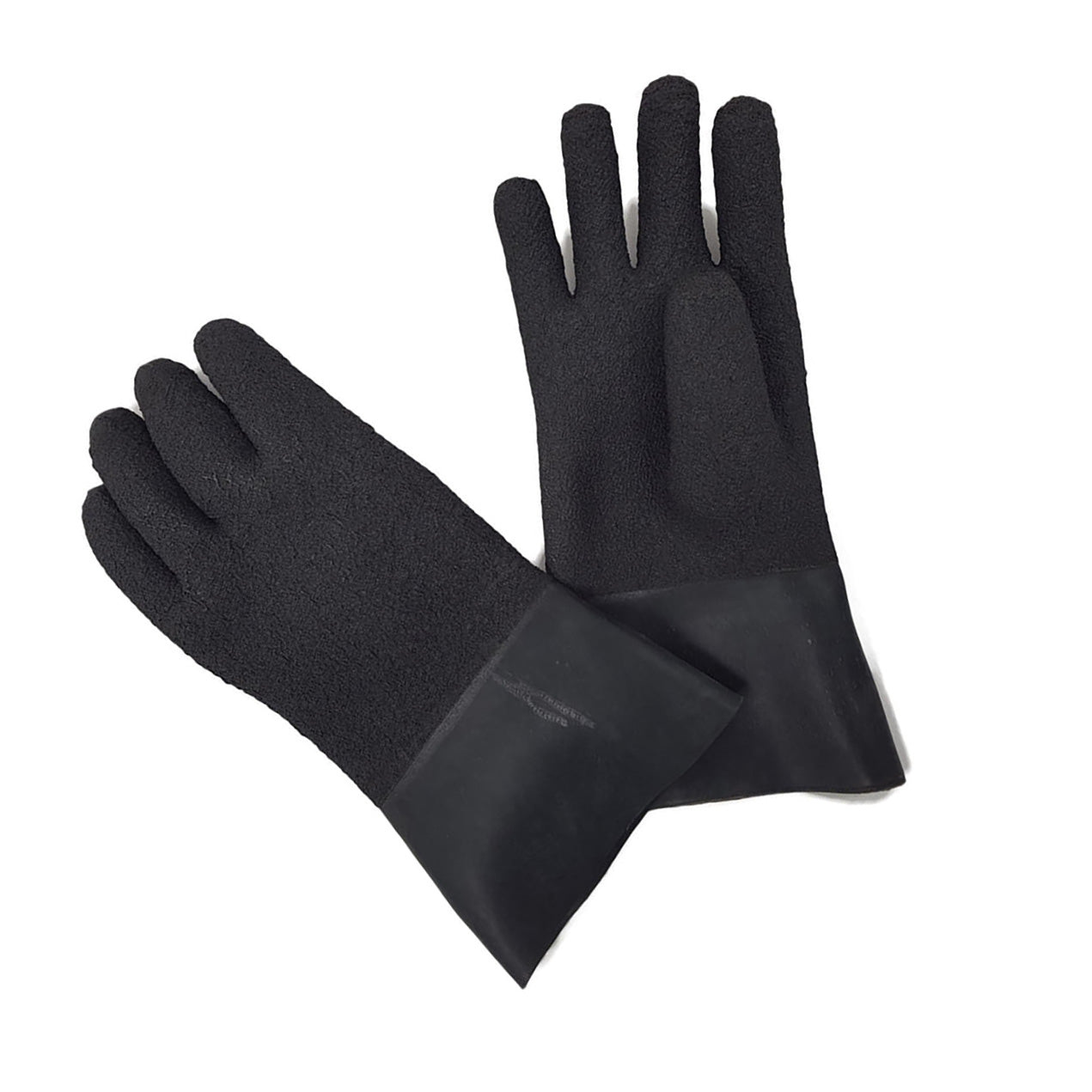 KUBI - Gummi Latex Handsker - sorte - Textured