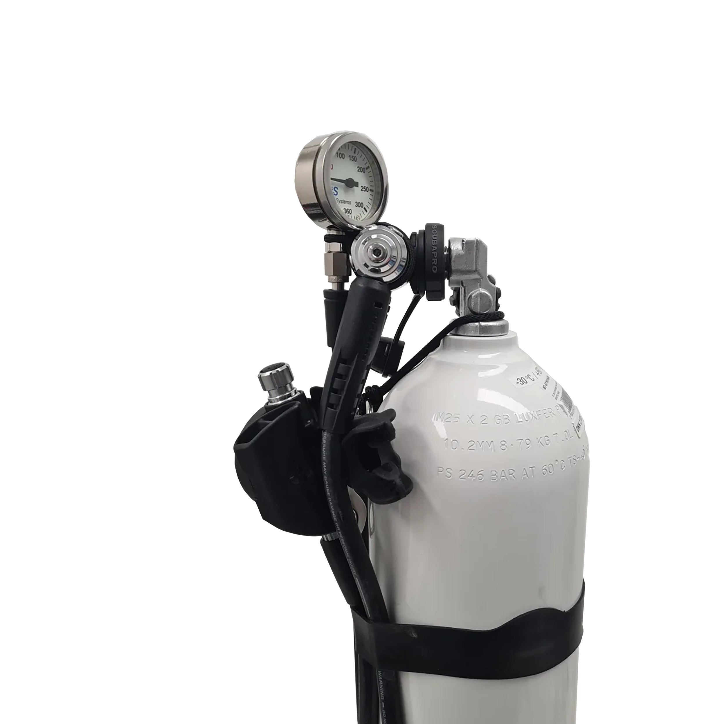 7L Alu. Flaske 230Bar / Stage-system m. MK19/G260