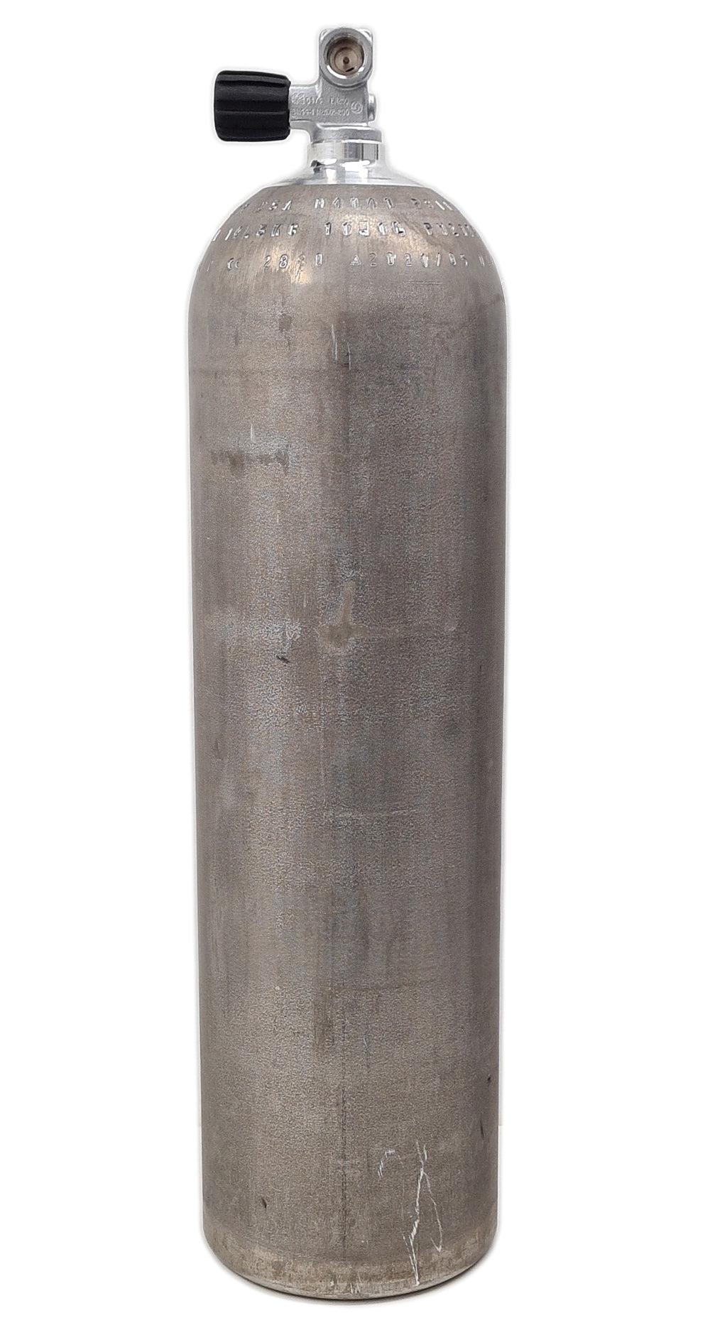 11.1L Alu. Flaske 80CF silver 207 Bar / Standard DIN ventil