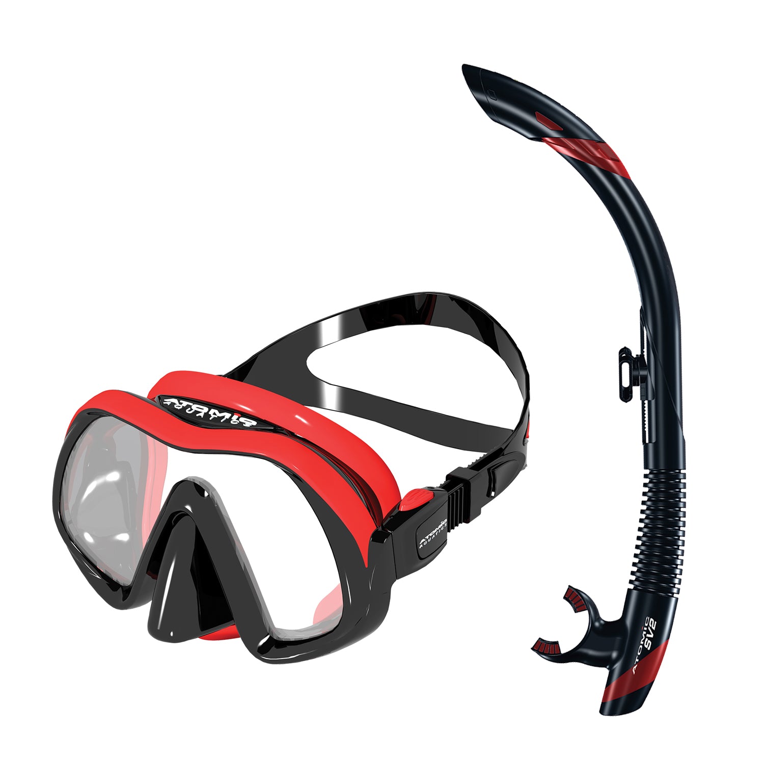 Atomic Venom Frameless maske + Snorkel sæt