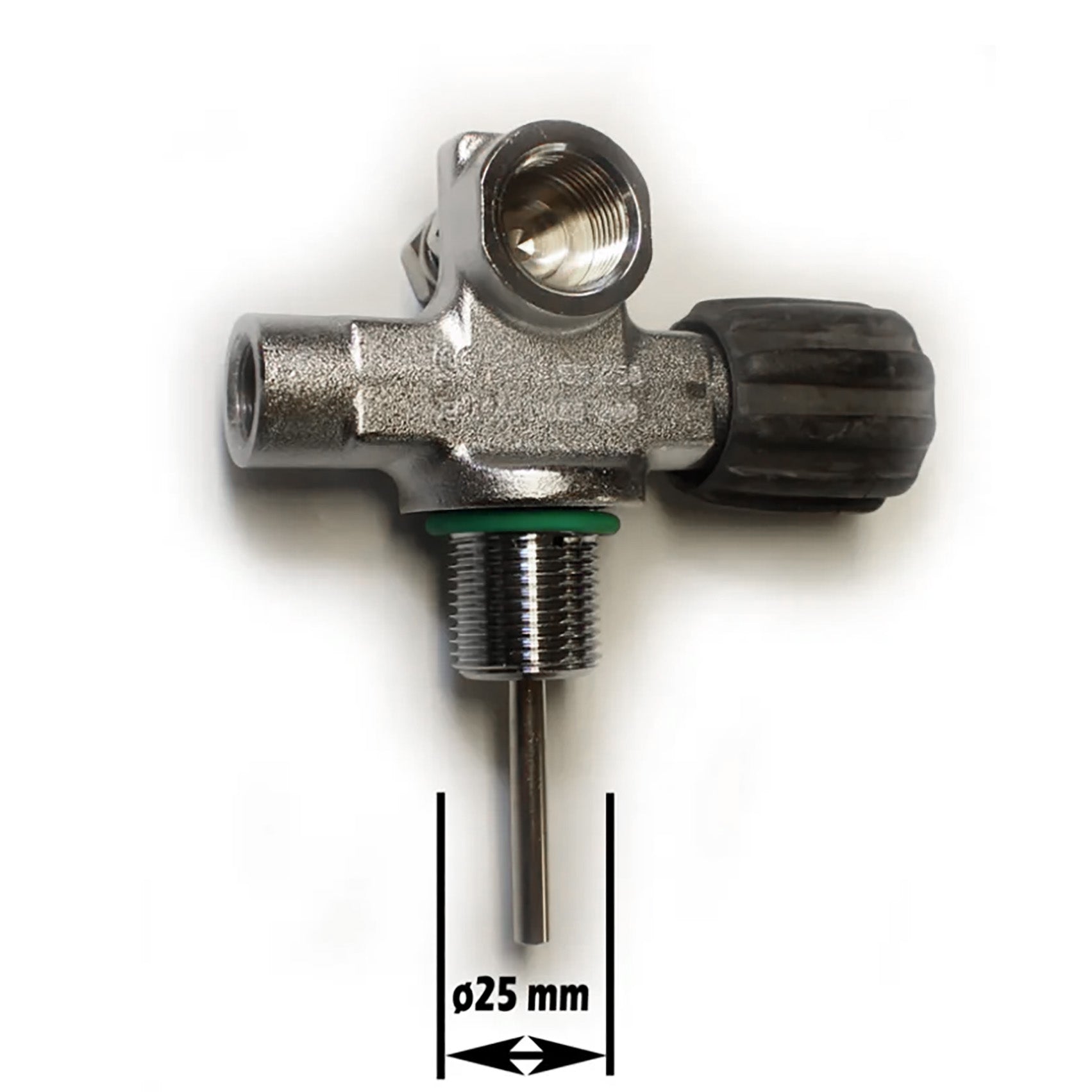 Flaskeventil - DIN 300 BAR - RIGTH EXPANDAABLE uden blind plug