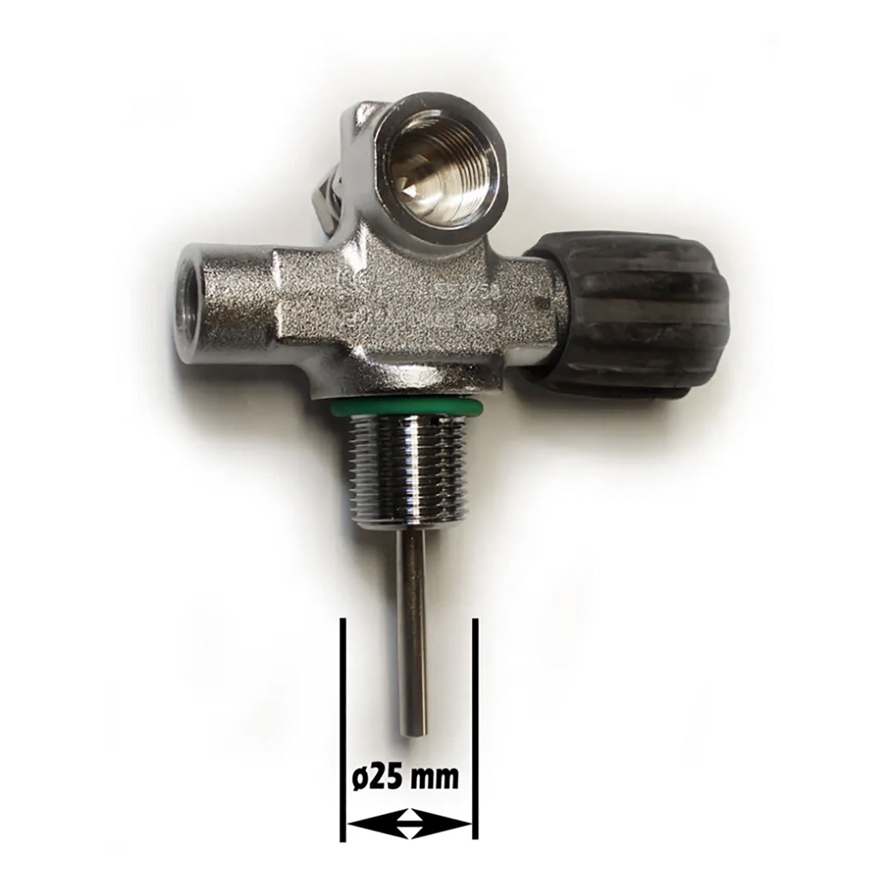 Flaskeventil - DIN 5/8" - 230 BAR MG25/2 -  RIGHT EXPANDAABLE uden blind plug