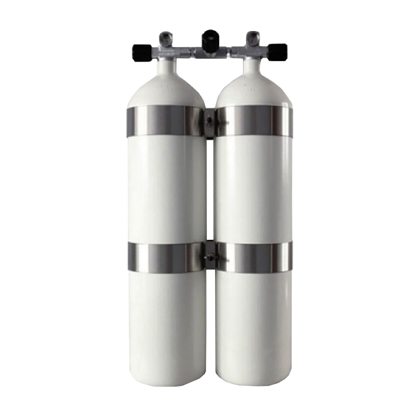 12L Stålflasker 230 Bar / DIN ventil - Concave Dobbeltsæt