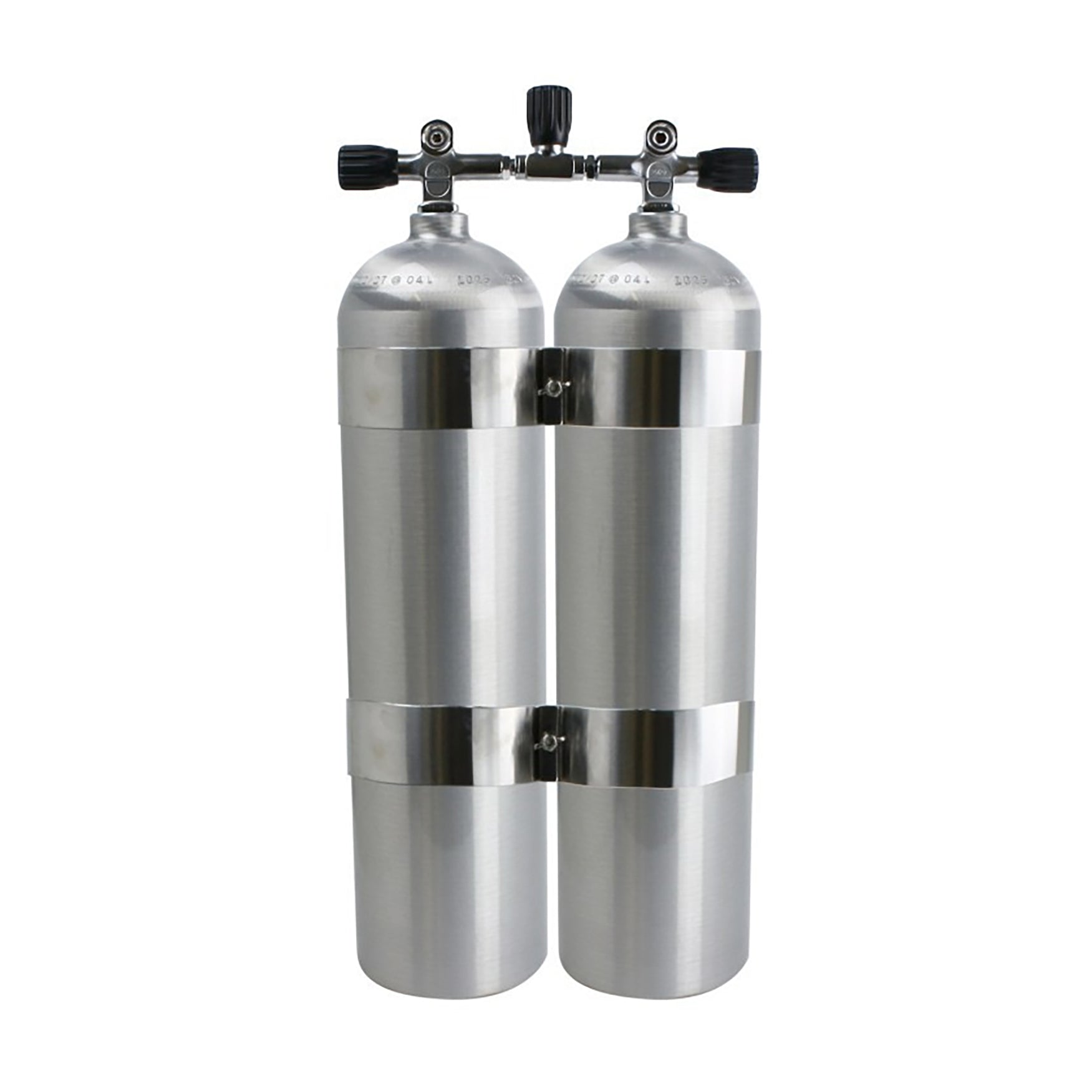 11,1L Alu. flasker  80CF 207 Bar / DIN ventil - Dobbeltsæt