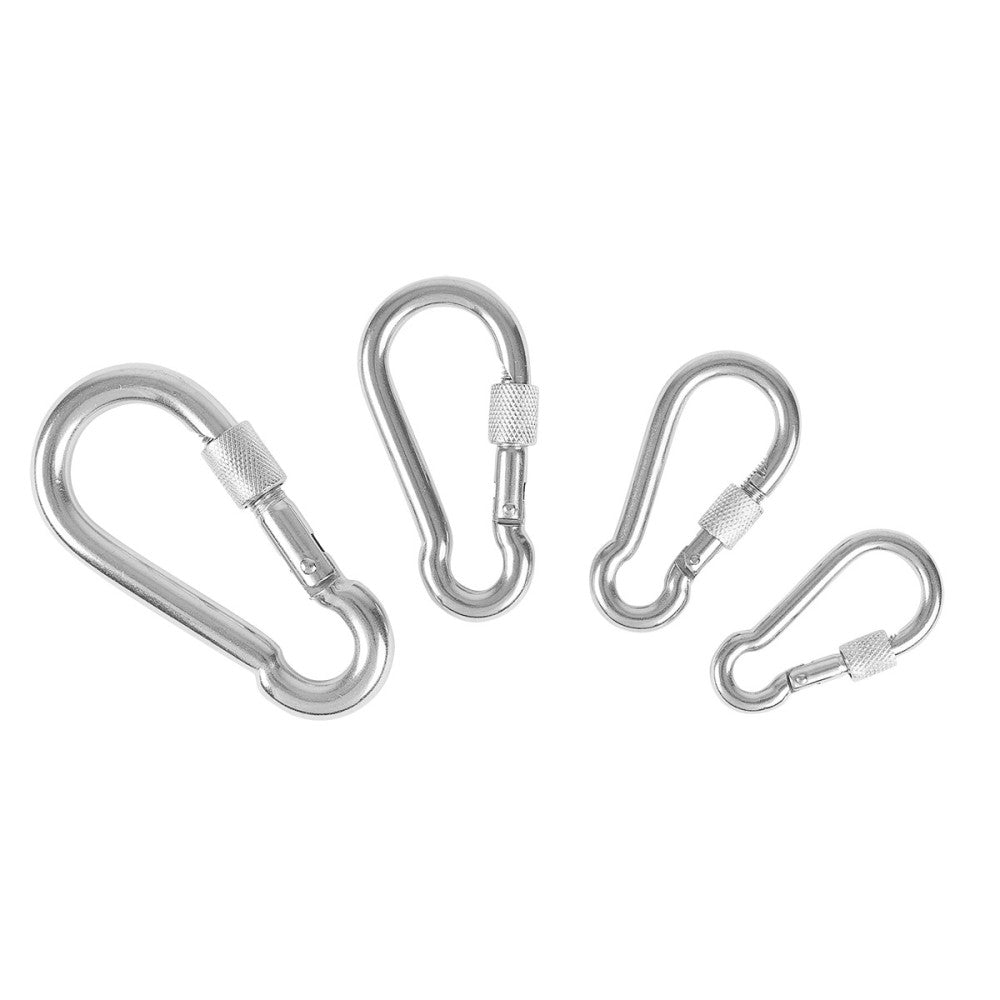 Karabin - Rustfri Stål m. lås