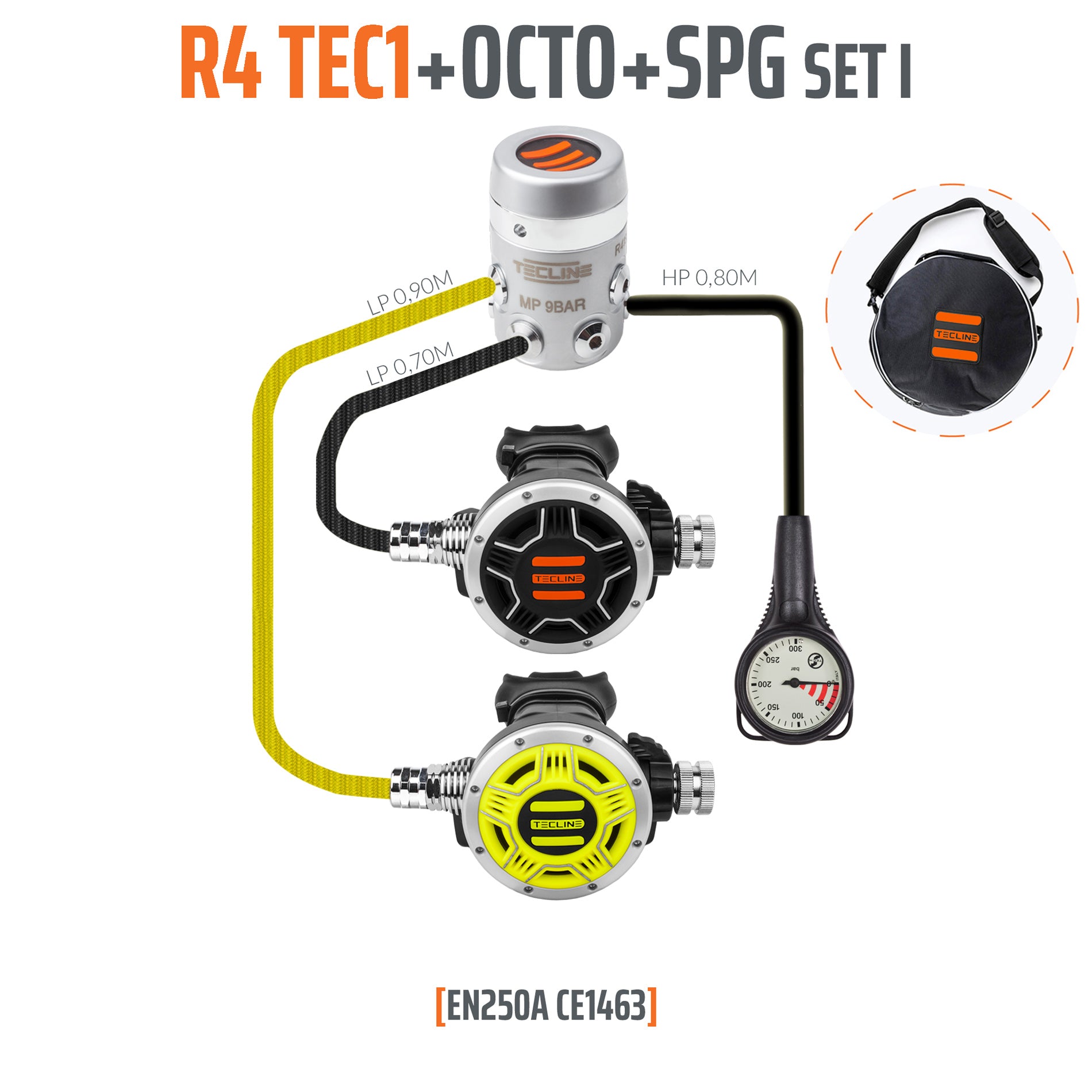 Tecline - Regulator Sæt - R4 Tec 1 komplet