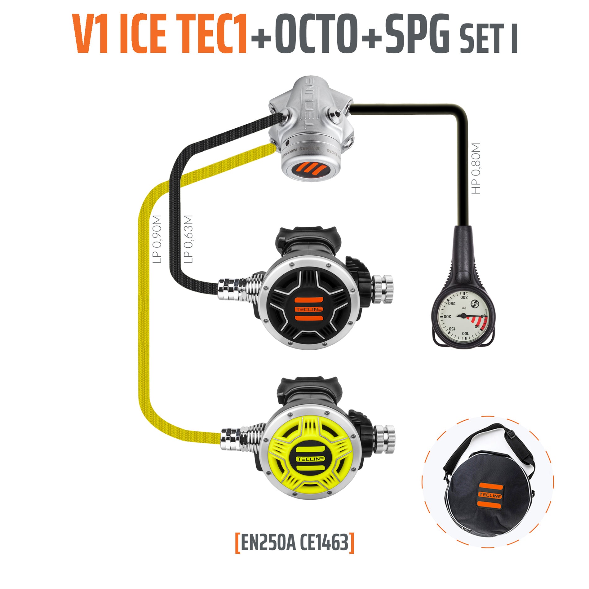 Tecline - Regulator sæt - V1 ICE TEC 1 + Octopus