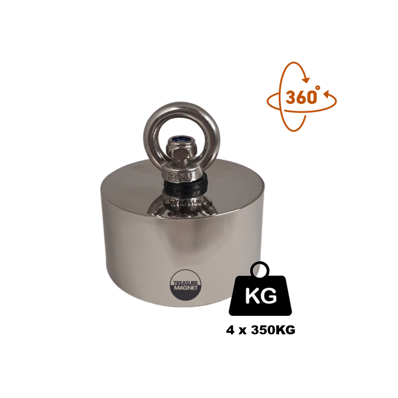 Fiskemagnet 360grader - THUNDERSTRUCK 1.400KG