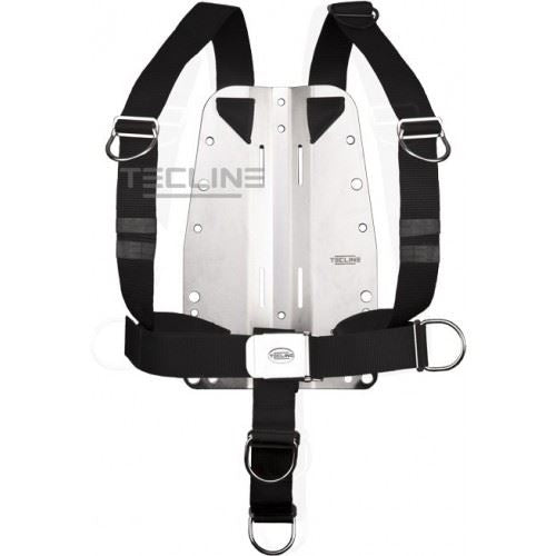 Tecline alu bagplade med DIR style harness