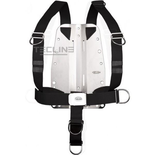 Billede af Tecline rustfri bagplade 6mm med DIR harness
